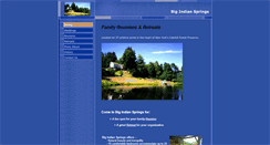 Desktop Screenshot of bigindiansprings.com
